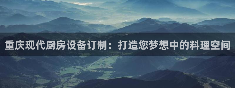 尊龙游戏中心：重庆现代厨房设备订制：打造您梦想中的料理空间